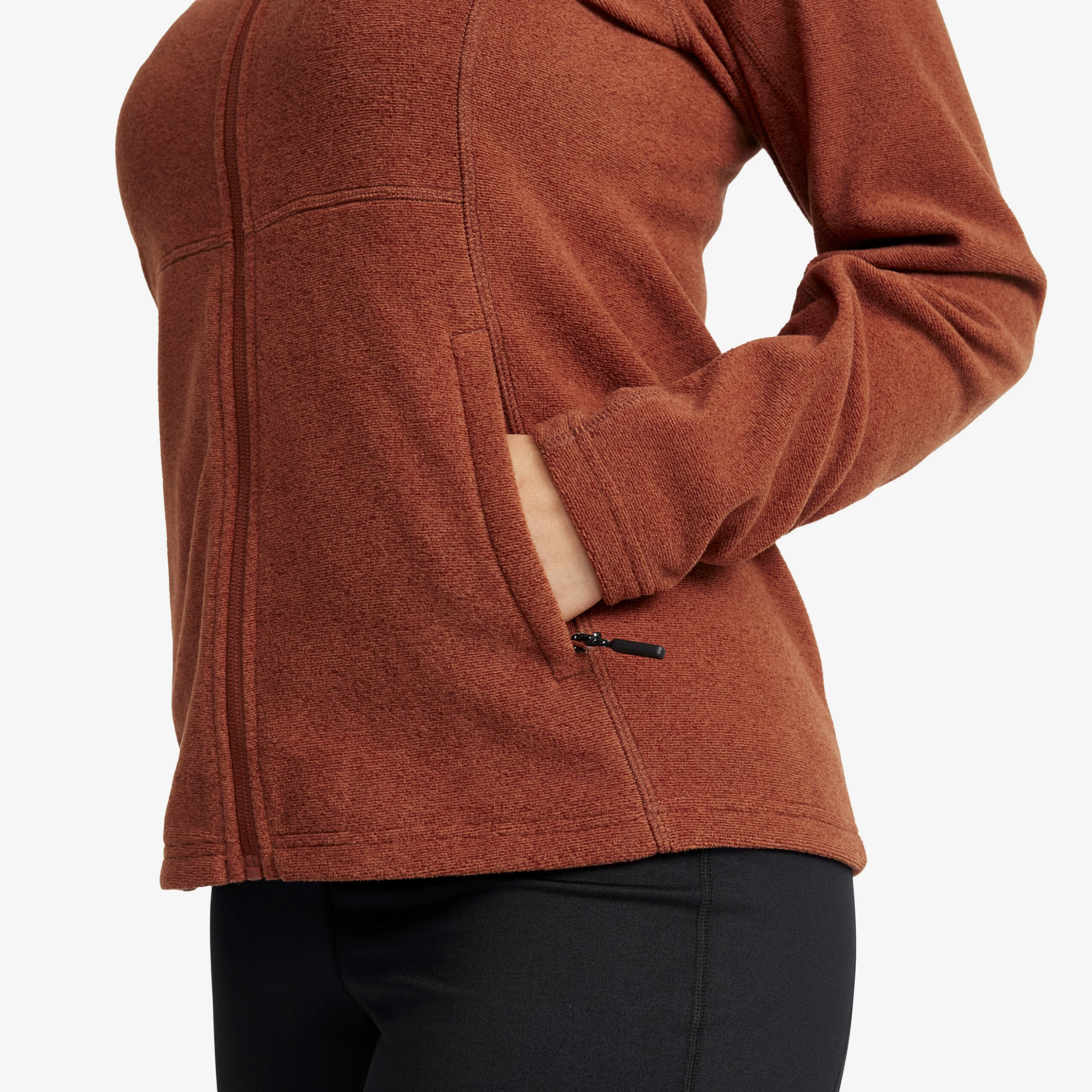 Essential Full-zip Fleece Women Smoked Paprika - Image 5