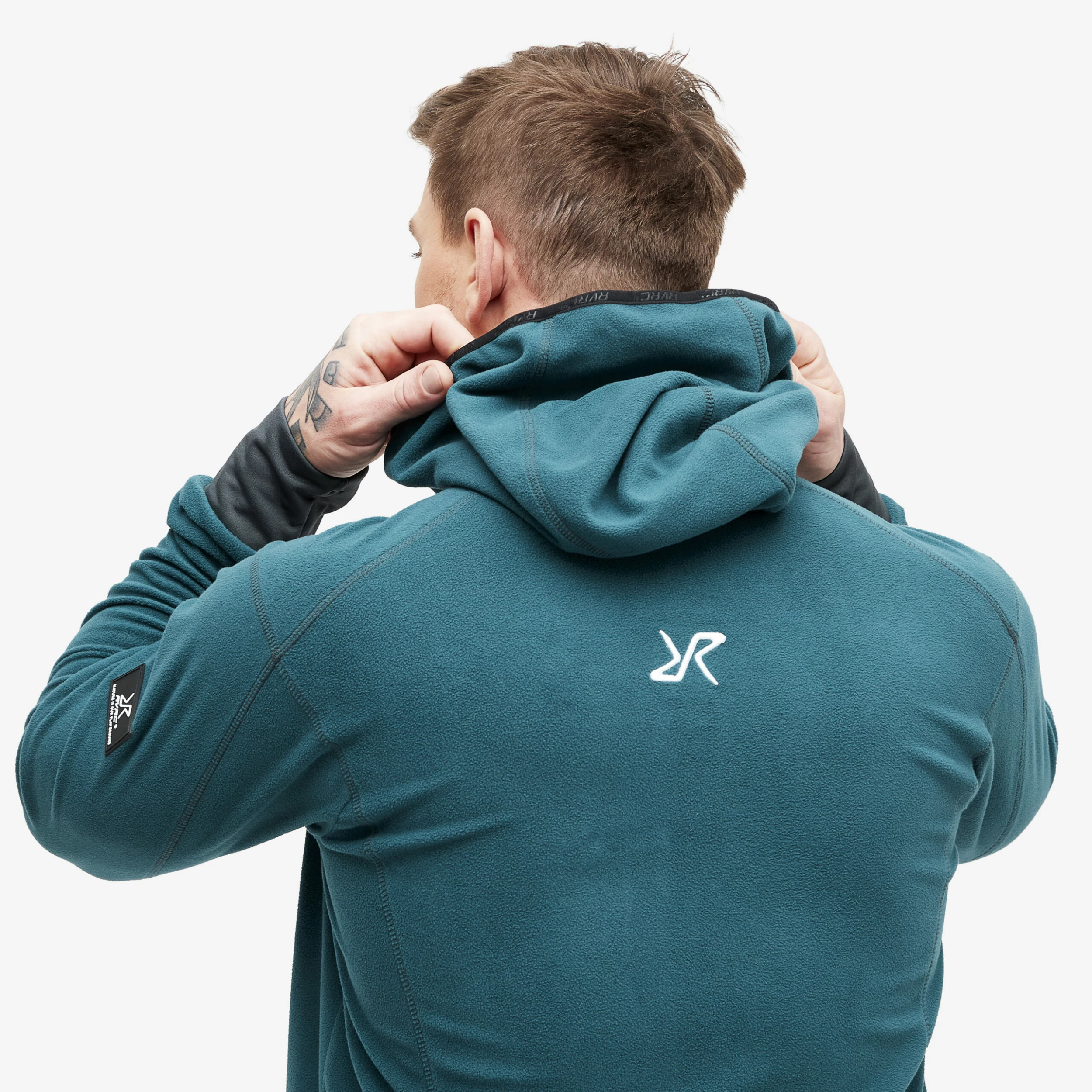 Trekker Hoodie Men Teal - Image 5