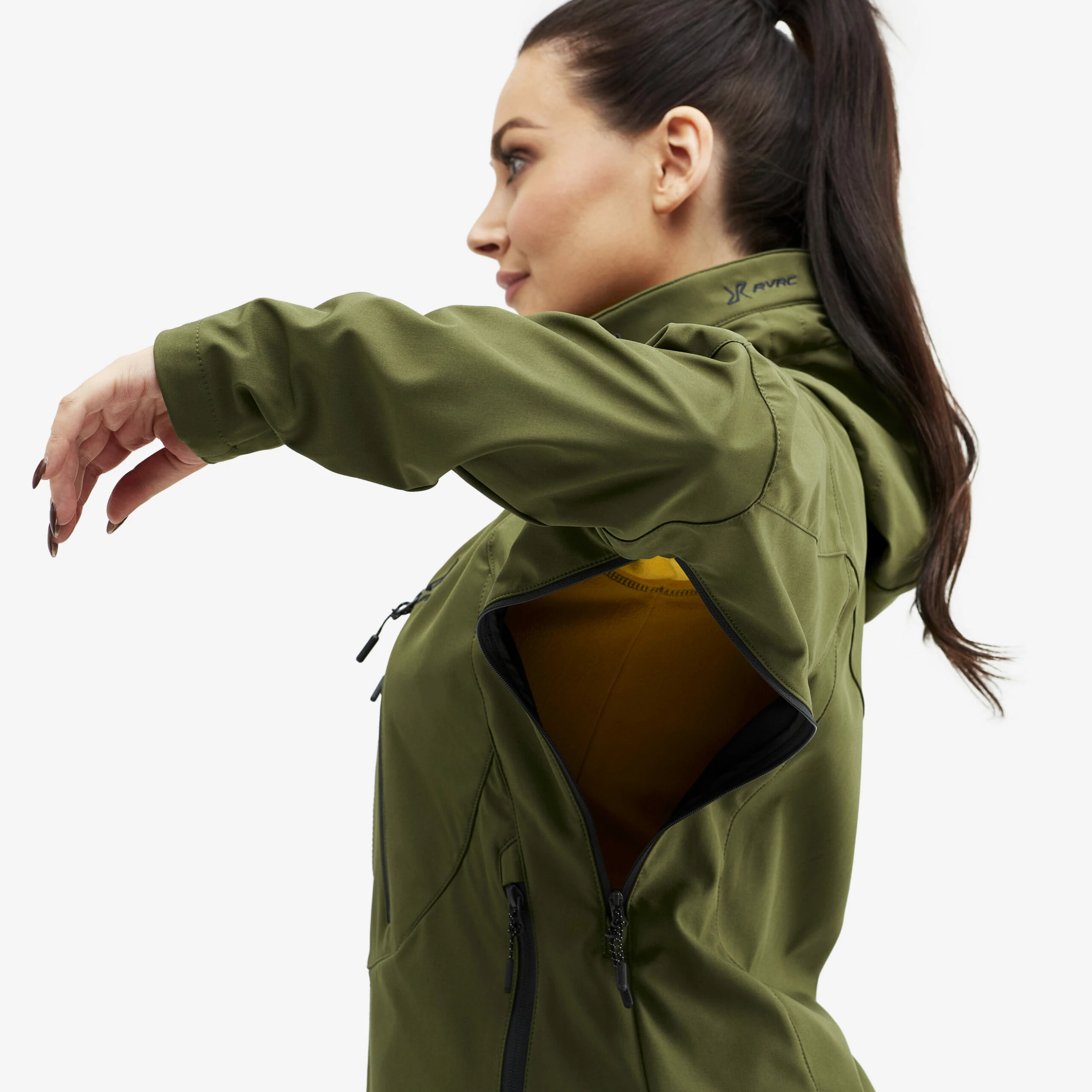 Trail Jacket Women Dark Olive - Image 5