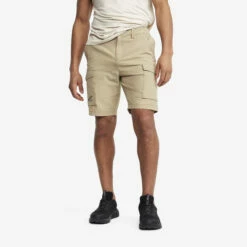 Adventure Cargo Stretch Shorts Men Khaki